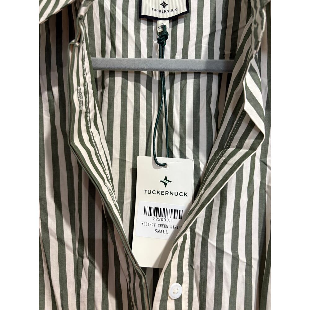 NWT Tuckernuck Callie Cap Sleeve Cotton Poplin Mini Dress Jardin Stripe Small - Picture 5 of 7
